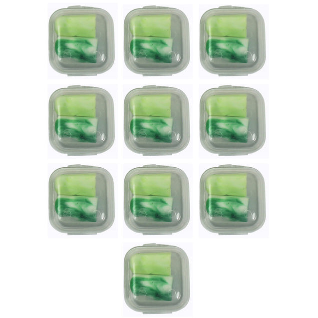 10 Pack Lot Ear Plugs Soft Foam Sleep Travel Noise Canceling Earplugs with Case - Anyvolume.com