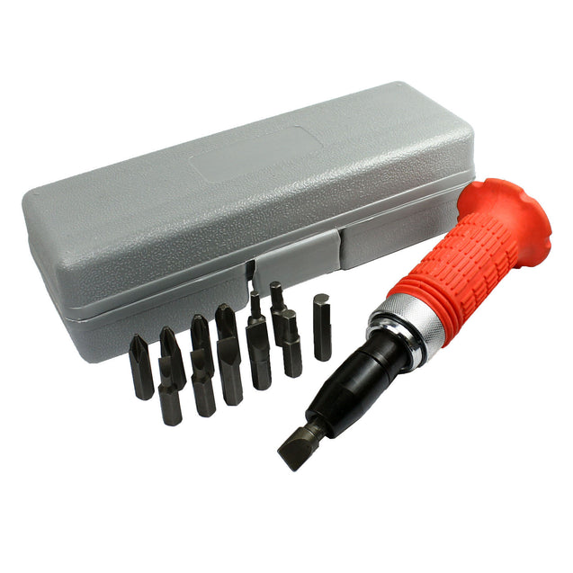 14 Pcs Heavy Duty Impact Driver Bits Screwdriver Set Tool Socket Kit with Case - Anyvolume.com