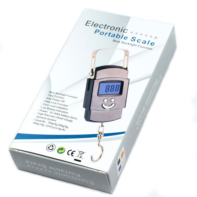50kg x 10g Digital Hanging Scale 110lbs x 0.02lb portable travel luggage scale - Anyvolume.com