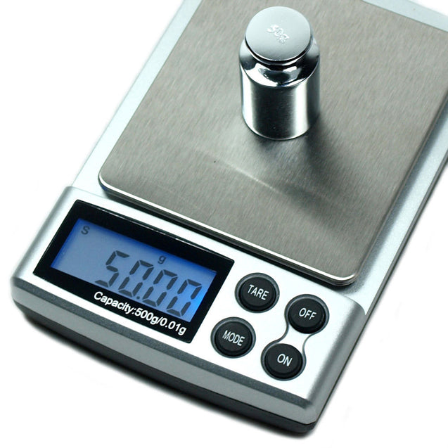DS-19 500 x 0.01g Digital Pocket Jewelry Scale with Calibration Weights - Anyvolume.com