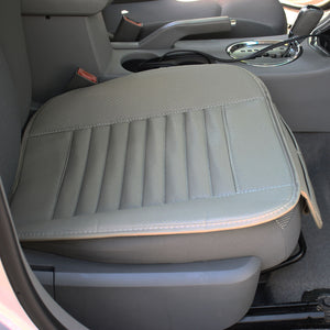 Universal Car Seat Cover PU Leather 3D Breathable Pad Mat for Auto Chair Gray - Anyvolume.com