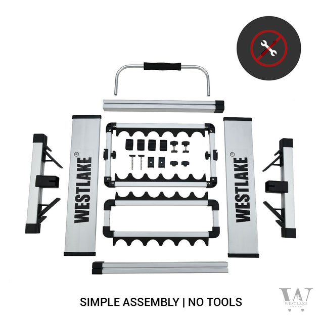 Fishing Pole Holder Aluminum Alloy Rack Stand Portable Storage Tool 12 Rods