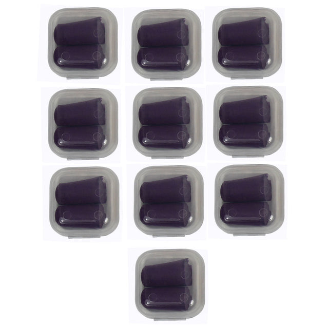 10 Pack Lot Ear Plugs Soft Foam Sleep Travel Noise Canceling Earplugs with Case - Anyvolume.com