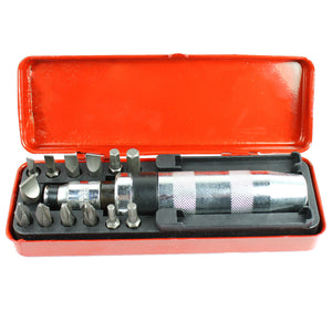 14 Pc 1/2" Heavy Duty Impact Screwdriver Driver Set SAE Reversible w/ Metal Case - Anyvolume.com