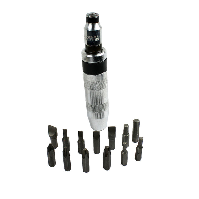 14 Pc 1/2" Heavy Duty Impact Screwdriver Driver Set SAE Reversible w/ Metal Case - Anyvolume.com