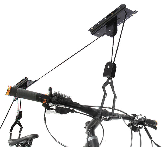 Bicycle Lift Bike Ceiling Mount Pulley Hoist Rack Garage Storage Hooks Hanger - Anyvolume.com
