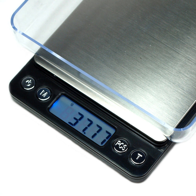 ACCT-500 500g x 0.01g Digital Scale Precision Weighing Counting Scale/Tray Black - Anyvolume.com