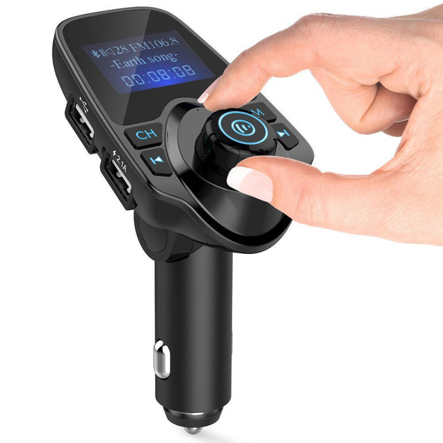 Bluetooth Car FM Transmitter AUX Wireless Radio Adapter USB Charger Mp3 Player - Anyvolume.com