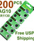200 PCS  LR1130 AG10 389 Alkaline Battery 1.5V Button Cell for Watch Calculator - Anyvolume.com