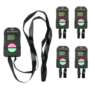 5X Digital Tally Counters Counts Up or Down with Long Strap & Audio Confirmation - Anyvolume.com