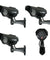 4X Solar Powered Dummy Surveillance Security Camera CCTV LED Record Light -Black - Anyvolume.com