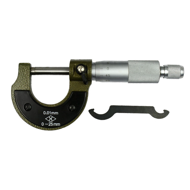 0-1" Inch Solid Metal Frame Outside Micrometer 0-1 Inch 0.01mm - 25mm - Anyvolume.com