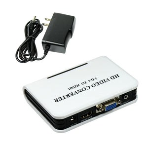 VGA to HDMI Full HD 1080P Video Audio Converter Adapter Box for Laptop PC DVD - Anyvolume.com