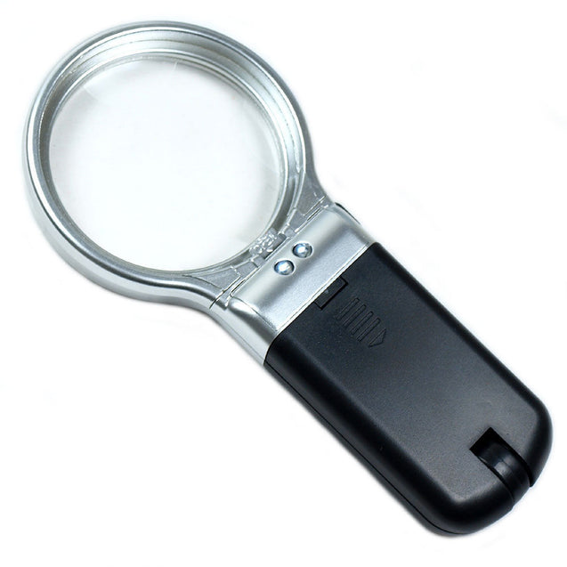 3X Illuminated Magnifier 3" Lighted Magnifying Glass LED Folding Stand - Anyvolume.com