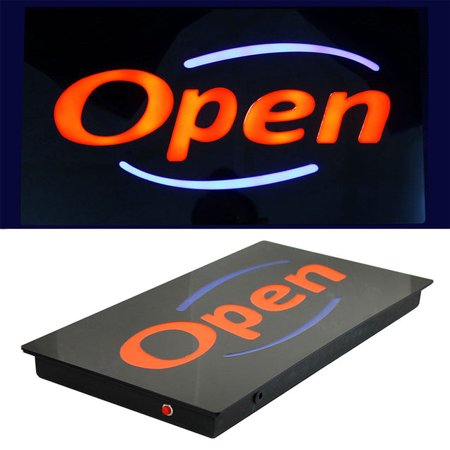 LED Neon OPEN Business SIGN for Bar Restaurant Cafe -  Horizontal - Upscale - Anyvolume.com