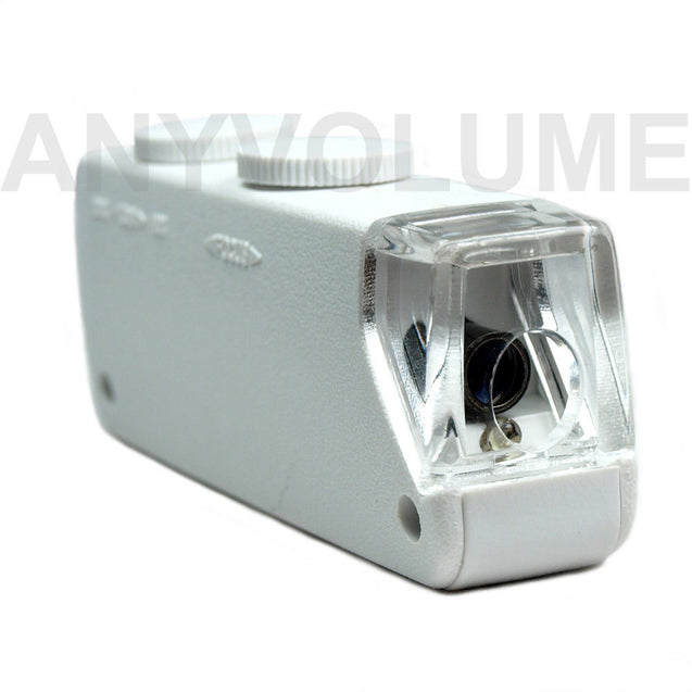Mini 160X - 200X  Zoom Lighted Microscope Jewelers Loupe Magnifying Glass - Anyvolume.com
