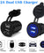 12V Car Cigarette Lighter Socket Dual 2.1A USB Port Charger Power Outlet LED - Anyvolume.com