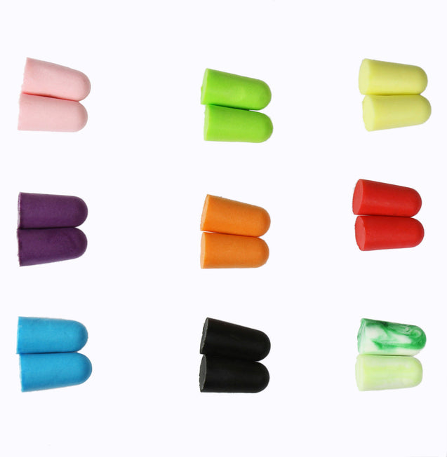 10 Pack Lot Ear Plugs Soft Foam Sleep Travel Noise Canceling Earplugs with Case - Anyvolume.com