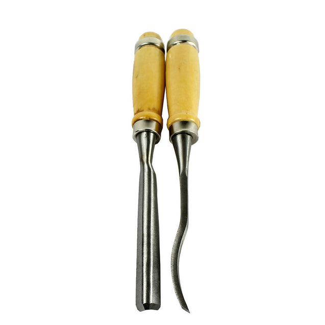 12 Piece Wood Carving Hand Chisel Tool Set Professional Woodworking Gouges Steel - Anyvolume.com