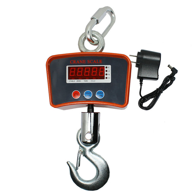 1000KG 2200 LBS Digital Hanging Scale Mini Industrial Crane Scale Warehouse + AC - Anyvolume.com