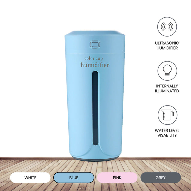 Portable USB Mini Ultrasonic LED Humidifier Air Diffuser Mist Purifier
