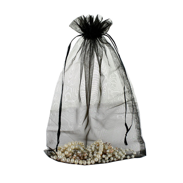 100 PCS Sheer Organza Wedding Party Decoration Favour Gift Bags Candy Pouches - Anyvolume.com