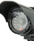 Pack of 2 Solar Powered Dummy Security Camera CCTV with LED Record Light - Black - Anyvolume.com