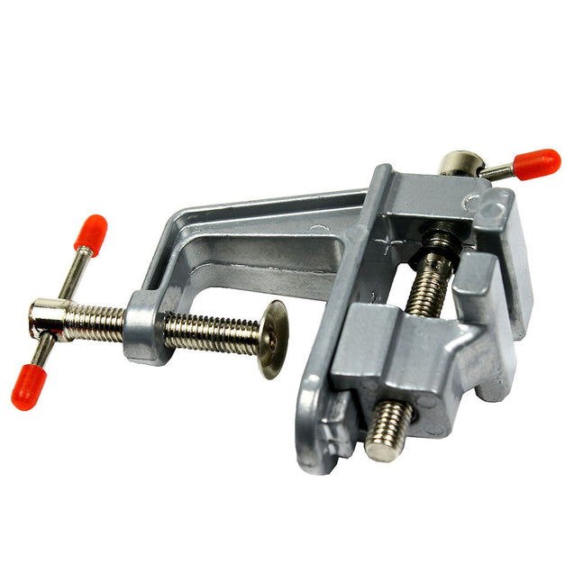 3.5" Miniature Vise Small Jewelers Hobby Clamp On Table Bench Tool Vice Aluminum - Anyvolume.com