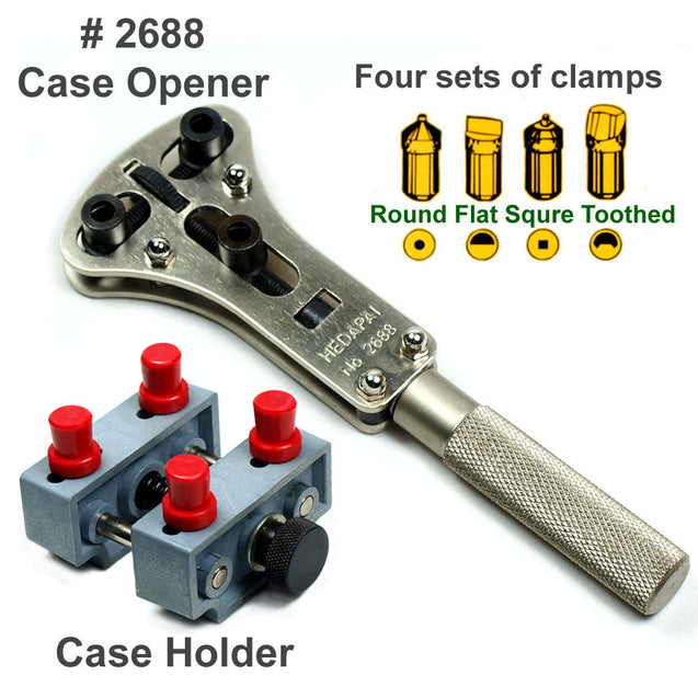 Watch Repair tool - Waterproof Screw Back Case Opener #2688 & Case Holder #5090 - Anyvolume.com
