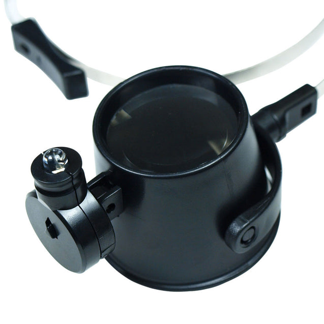 Lighted 15X Magnifier Eye Loupe - Detachable Headband for Jewelry Watch Repair - Anyvolume.com