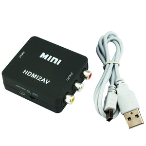 Mini Composite HDMI CVBS RCA to AV Video Converter Adapter 720p 1080p Upscaler - Anyvolume.com