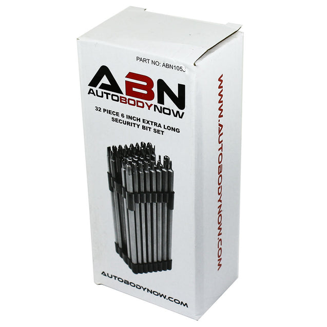 32PC Extra Long 6" Security Bit Tamperproof Set Hex Torx Star Pozi Tri-Wing - Anyvolume.com