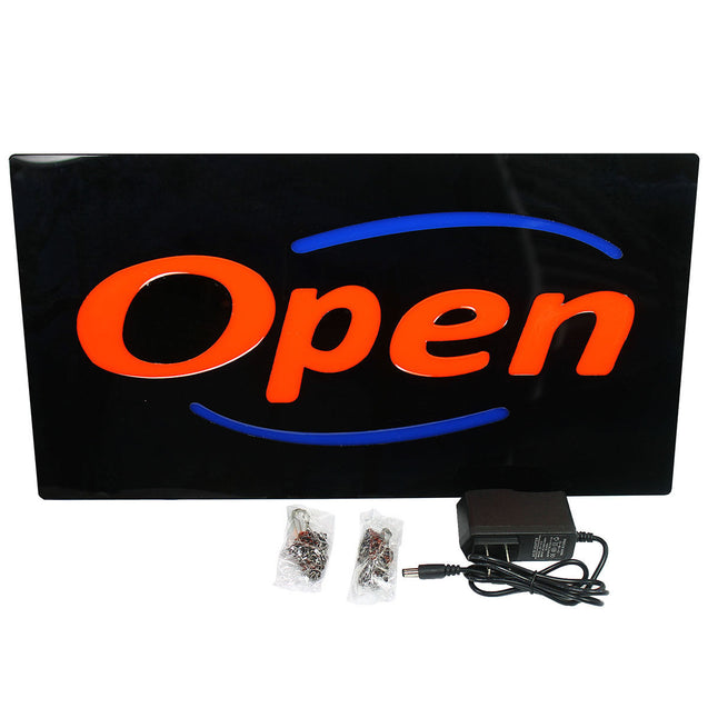 LED Neon OPEN Business SIGN for Bar Restaurant Cafe -  Horizontal - Upscale - Anyvolume.com