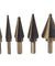 5X HSS Cobalt Multiple Hole Cut 50 Sizes Step Drill Bit Set Kit w/ Aluminum Case - Anyvolume.com