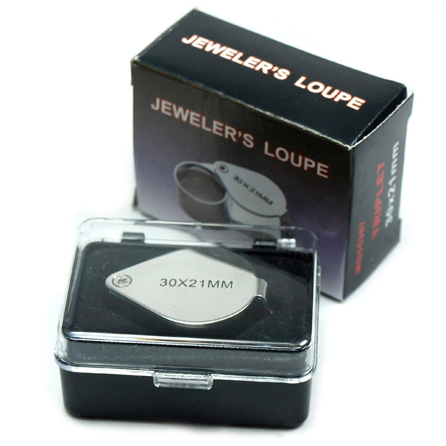 Wholesale Five (5) 30X Jeweler Loupes 30 x 21mm Magnifier with storage case - Anyvolume.com