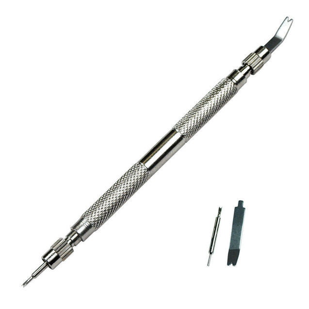 Watch Repair Spring Bar Tool Steel Link Remover Pin Pusher with Spare Tips - Anyvolume.com
