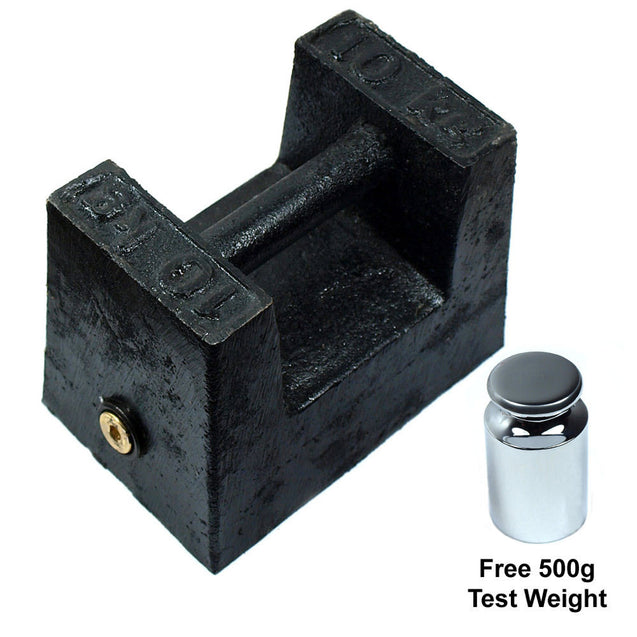10 KG Cast Iron Calibration Weight with 500g Test Weight - Anyvolume.com