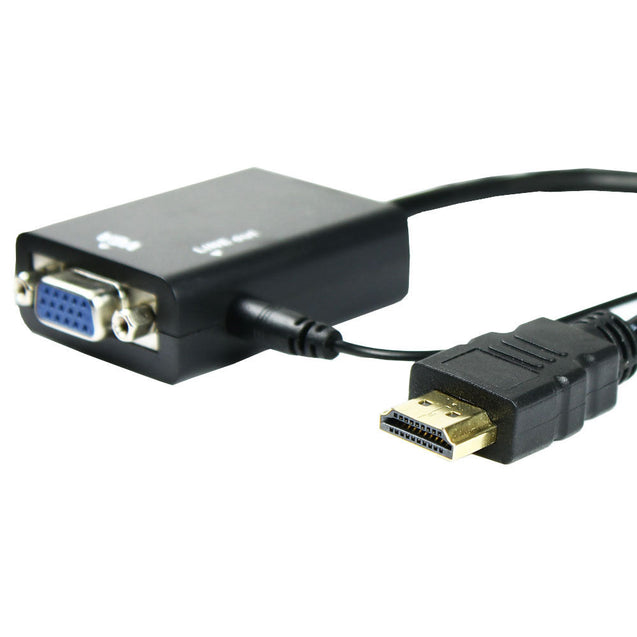 HDMI Male to VGA With Audio HD Video Cable Converter Adapter 1080P for PC - Anyvolume.com
