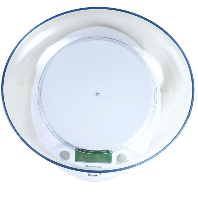 7Kg /15lbs x 1g Digital Kitchen Diet Food Postal Scale - Clear Removable Bowl - Anyvolume.com