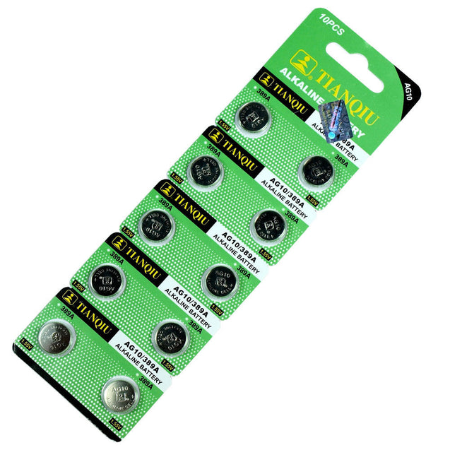 10 PCS LR1130 AG10 389 1.5V Alkaline Battery for Watch Lighter Remote - Anyvolume.com