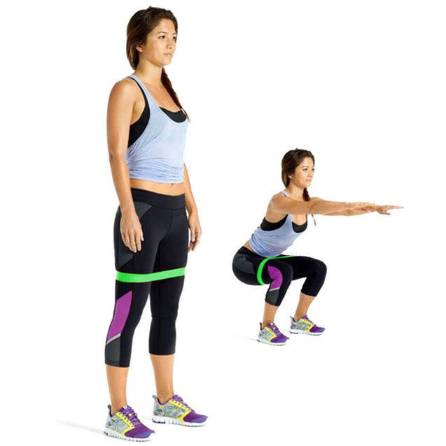 Set of 3 Heavy Duty Resistance Band Loop Exercise Yoga Workout Power Gym Fitness - Anyvolume.com