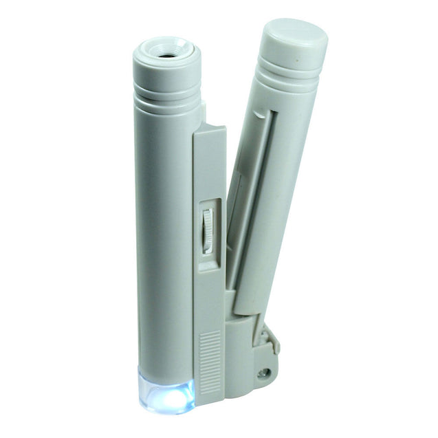 100X  Zoom Handheld Lighted Microscope Jewelers  Magnifier Loupe # MG10085 - Anyvolume.com