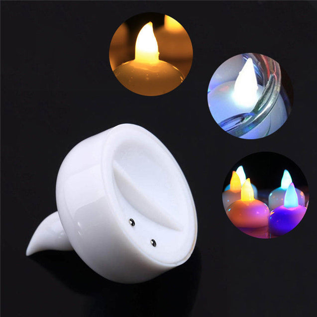 Flameless MultiColor Flickering LED Candle Water Sensor Floating Party Holiday - Anyvolume.com