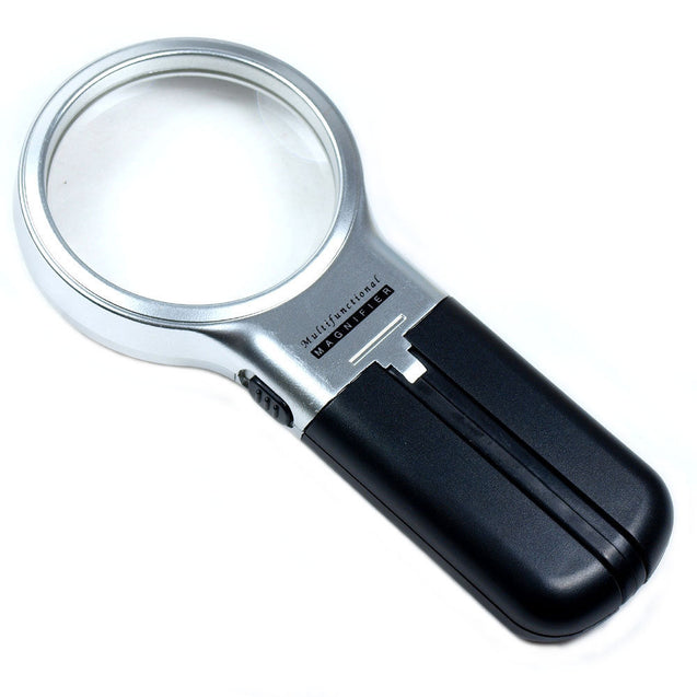 3X Illuminated Magnifier 3" Lighted Magnifying Glass LED Folding Stand - Anyvolume.com