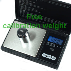 CS-100 100g x 0.01g Digital Pocket Scale Jewelry Scale + Calibration Weight - Anyvolume.com