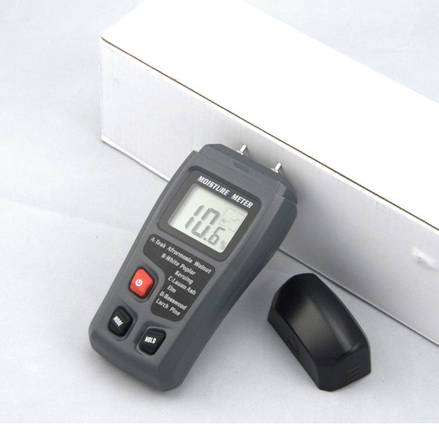 Digital LCD Wood Moisture Meter Detector Tester Wood Firewood Paper Cardboard