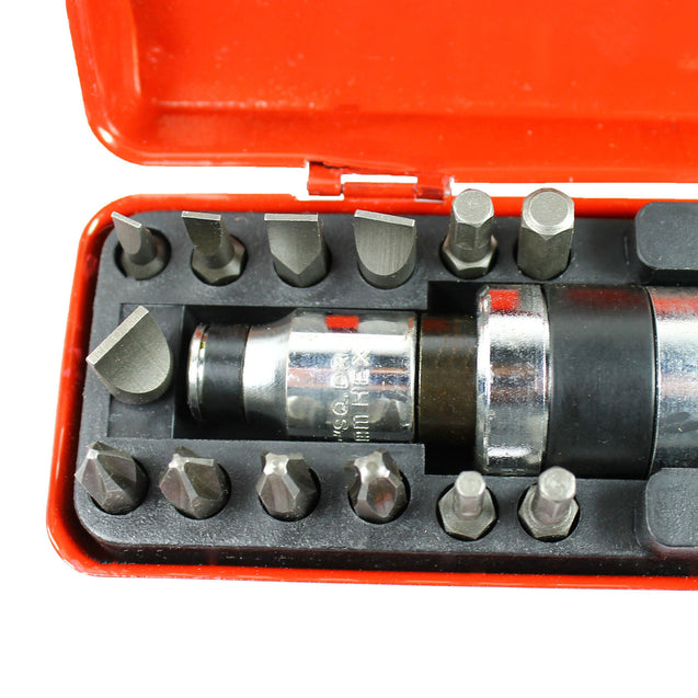14 Pc 1/2" Heavy Duty Impact Screwdriver Driver Set SAE Reversible w/ Metal Case - Anyvolume.com
