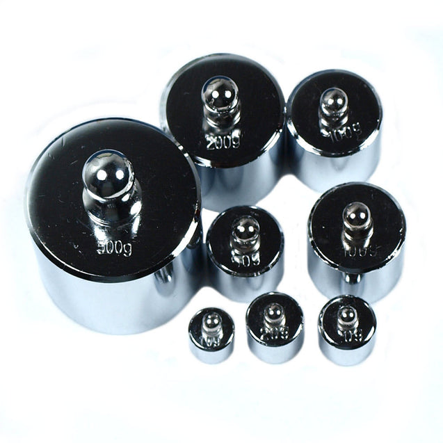 8 pcs 1000g 1kg calibration weight set with free HB-02 500g x 0.1g digital scale - Anyvolume.com