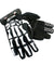 Biker Skeleton Bone Gloves Racing Cycling Motorcycle Mechanics Goth Full Finger - Anyvolume.com