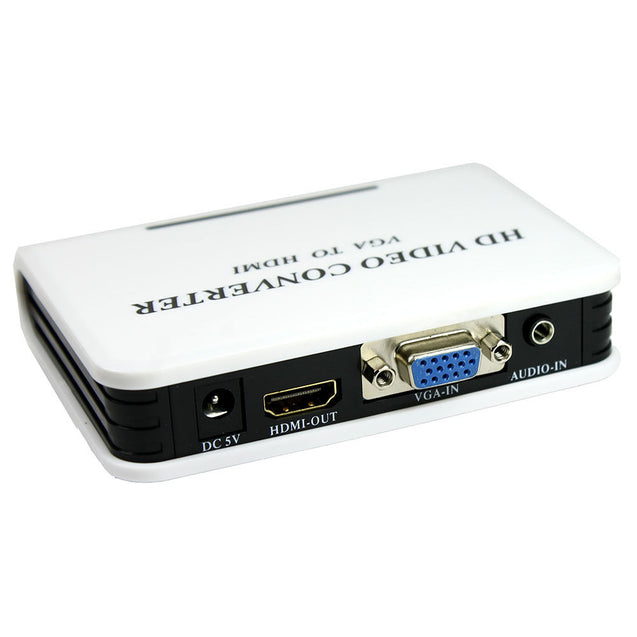 VGA to HDMI Full HD 1080P Video Audio Converter Adapter Box for Laptop PC DVD - Anyvolume.com